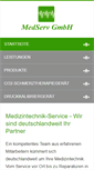 Mobile Screenshot of medserv-leipzig.de